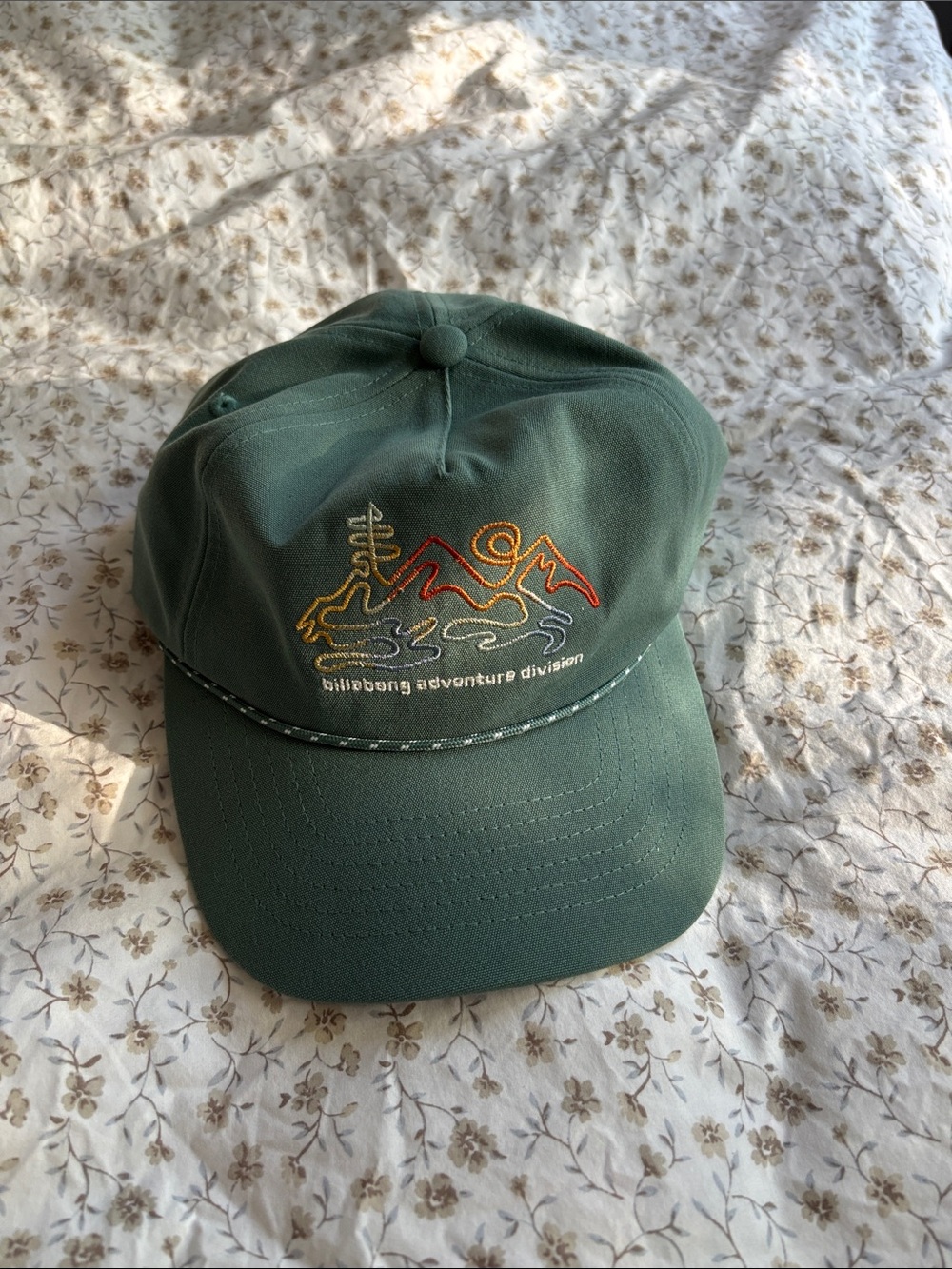 Billabong Green Mountain Embroidered Rope-Trim Cap